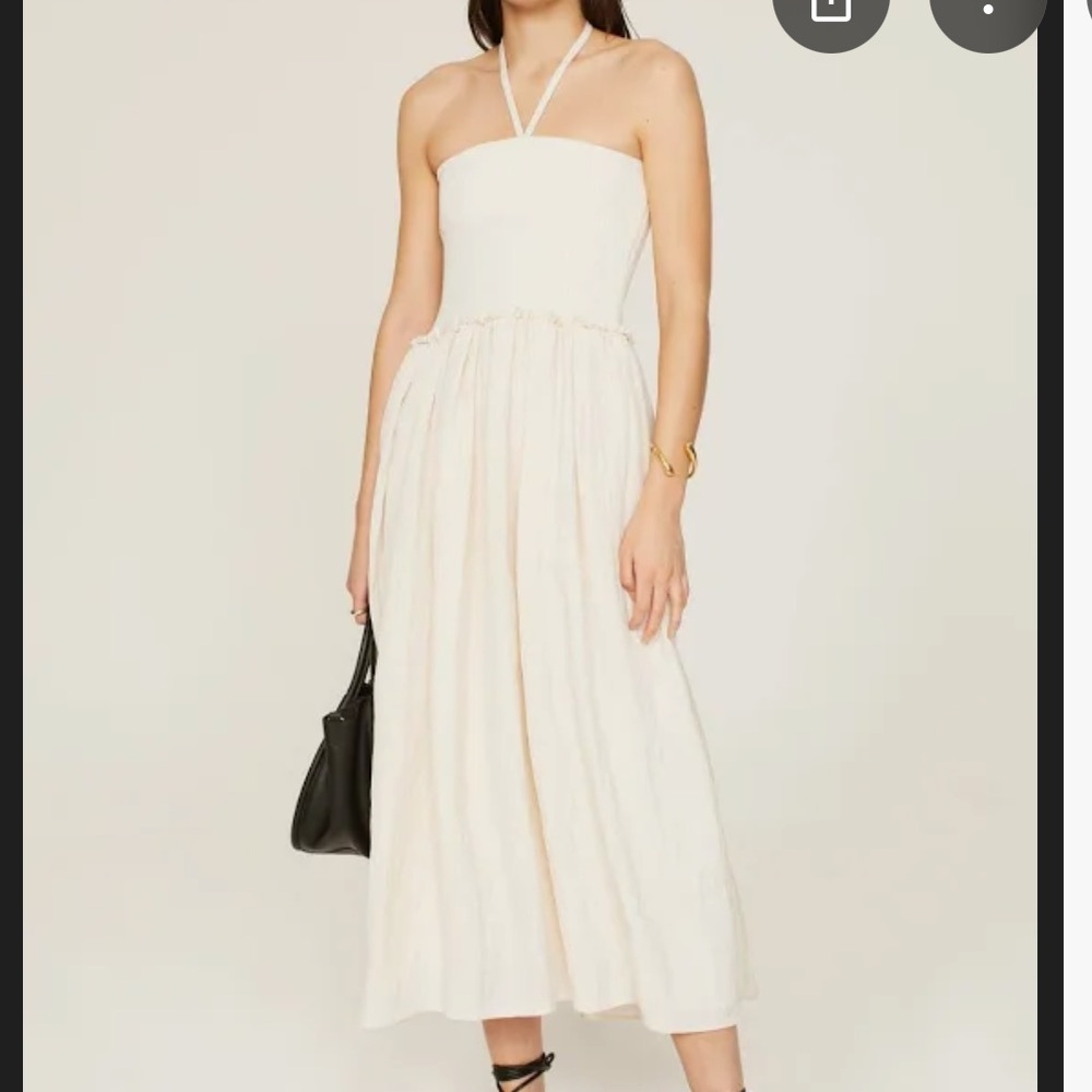 Tanya Taylor Elegant Cream Dress